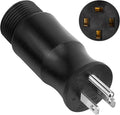 219261 Multi Voltage Power Adapter Plug for Miller & Hobart Welders/Plasma Cutters, 4 Pin to 3 Prong Electric Welding Adapter Plug for Welding Power Cord 5-15P (115V/15A)