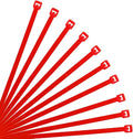 XINGO 8 Inch Red Cable Zip Ties (500 Pack), 40 Lbs Tensile Strength-Heavy Duty, Self-Locking Nylon Plastic Nylon Wire Ties for indoor and outdoor use