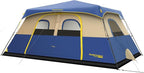 FanttikOutdoor Camping Tent 4/6/8/10 Person Instant Cabin Tent Setup in 60 Seconds with Rainfly & Windproof Portable with Carry Bag for Family Camping & Hiking, Upgraded Ventilation, Navy Blue