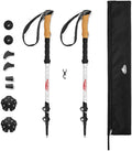 Cascade Mountain Tech Trekking Poles - Carbon Fiber Walking or Hiking Sticks with Quick Adjustable Locks