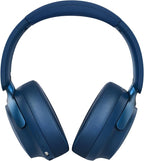 B8 Bluetooth Headphones Over Ear, 6 EQ Music Modes and 50H Playtime Deep Bass Wireless Headphones with Mic, Lightweight Folding HiFi Stereo Headset for iPad/Travel/Tablet/PC/Home Blue