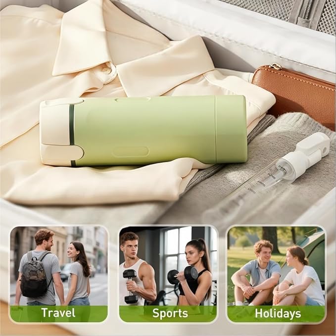 2026 New 4 in 1 Travel Dispenser Bottle, Refillable Leak Proof Travel Bottles for Toiletries, Portable Travel Containers Cream Transparent with Scale and Label for Shampoo Lotion Conditioner (White)