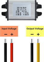 8-22V to 3-15V DC Converter Car Power Voltage, Waterproof DC 8-22V Step Down to DC 3-15V 3A Voltage Regulator Buck Converter Power Supply Step-Down Module Compatible with Vehicle Car Truck Volt