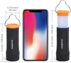 EverBrite 2-in-1 Mini Lanterns and Flashlights with 3 Modes, 2 Pack Portable Outdoor LED Zoomable Torches, Camping Essentials for Hurricane, Hiking, Night Walking, Emergency, Outdoor Lights