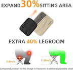 11.5" Tall Compact Collapsible Stool, Portable Folding Camp Stool with 2 Side Pockets, Lightweight Mini Folding Stool for Adults, Small Backpacking Stool for Fishing Hiking Trips