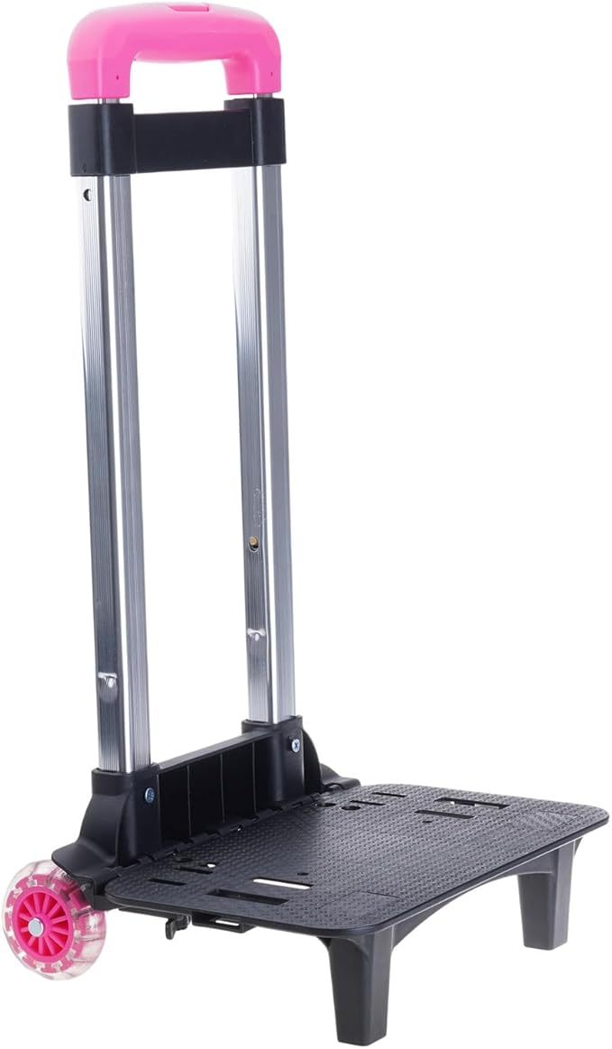 2 Backpack Trolley Aluminium Alloy Foldable Trolley Cart ' s Luggage Travel Hand Cart for Backpack Folda