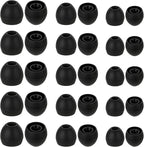 Hariendny 15 Pairs Silicone Ear Bud Replacement Pieces Earbuds Ear Tips Replacement Ear Bud Covers S/M/L Sizes Ear Gels Soft Earphones Earbuds Black Ear Cushion Ear Bud Tips Replacement Kit