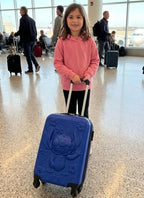Fast Forward Kids Licensed Hard-Side 21" Spinner Luggage Lightweight Carry-on Suitcase Stitch Embossed