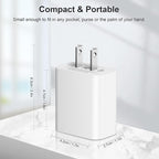 [4 Pack] USB C Charger Block Charging Block Type C Charger 20W Wall Chargers for iPhone Air/17/17 Plus/17 Pro/17 Max/16/16 Plus/16 Pro Max/15/15 Pro Max/14/13/12/Samsung/Android