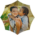 CanvasChamp Custom Umbrella with Photo & Text - Personalized Folding Umbrella for Sun, Rain & Travel