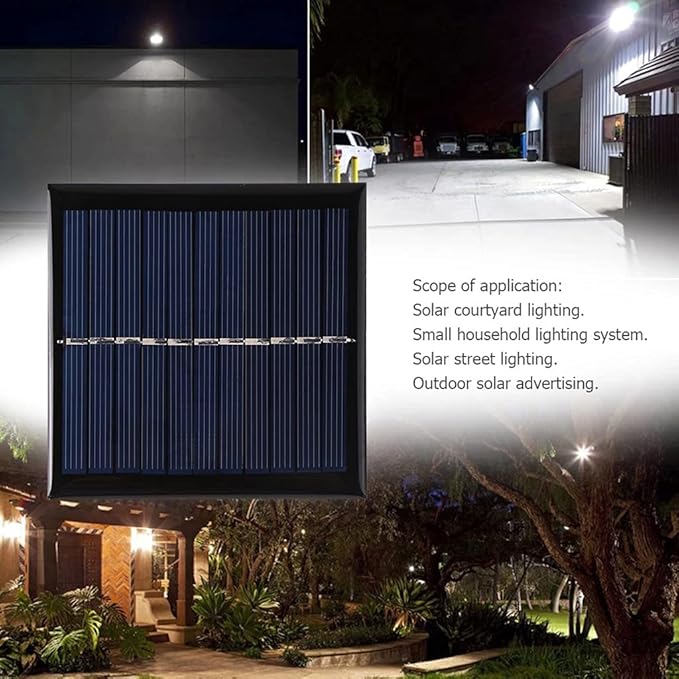 1W 5.5V USB Solar Panel DIY Solar System for Cell Phone Charger 95X95mm Great Performance Solar Panel Phone Charger.