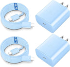 Super Fast Charger USB C, 45W Type C Charger Fast Charging Cable Block for Samsung Galaxy S26 S25 S24 S23 Ultra/S26 S25 S24 S23 S22 S21 S20/Note 10/20, PPS Wall Charger with 6.6FT Cord-Blue