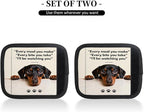 2 Pack Luggage Handle Wrap with Travel Tags - Non-Slip Protective Cover Soft Handle Grips Covers for Suitcase(Dogs Watching You)