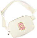 Gitus Personalized Gifts Birthday Gifts for Girls Fanny Pack Cross Body Bags with Initial Letter Preppy Stuff Gifts for Her Girlfriend Wife Sister Friends Mom (Ivory-Q)