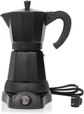 LAOION Cafetera Espresso Maker, 6 Cup Portable Coffee Machine, 300ml Portable Cafeteras Electricas Modernas, Electric Moka Pot with Detachable Base & Overheat Protection, Coffee Gift for Home Travel