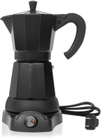 LAOION Cafetera Espresso Maker, 6 Cup Portable Coffee Machine, 300ml Portable Cafeteras Electricas Modernas, Electric Moka Pot with Detachable Base & Overheat Protection, Coffee Gift for Home Travel