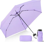 Compact Travel Umbrella with Case - Mini Umbrella for Purse, Small Lightweight &Tiny Design Perfect for Parasol Outdoor Sun&Rain Umbrellas