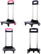2 Backpack Trolley Aluminium Alloy Foldable Trolley Cart ' s Luggage Travel Hand Cart for Backpack Folda