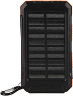 SUNGOOYUE 10000mAh Bank Kit, Portable Outdoor Fast Charger with Dual USB Ports, IP6, for Camping Travel Hiking (Black Orange)