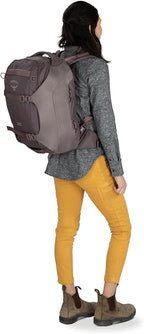 Osprey Sojourn Porter 30L Travel Backpack - Carry-On Compliant Luggage with StraightJacket Compression and Padded Laptop Sleeve - Durable Pack for International or Urban Travel, Graphite Purple
