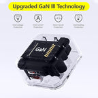 BUDI Flat USB C Wall Charger, 65W 2-Port Slim USB Wall Charger, Fast Charging Block with 45W Type-C Power Delivery and 20W Type-A for Computer/iPhone 17/16/15/14/13/12/11/Pro Max/XS/XR/8/7,Tablets