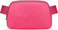 JSJ Mini Fanny Pack for Women & Men,Valentines Day Gifts for Girls Teens Kids Daughter Sister Her,Trendy Stuff Crossbody Bags Cute Everywhere Belt Bags.(Pink Glow)