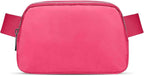 JSJ Mini Fanny Pack for Women & Men,Valentines Day Gifts for Girls Teens Kids Daughter Sister Her,Trendy Stuff Crossbody Bags Cute Everywhere Belt Bags.(Pink Glow)