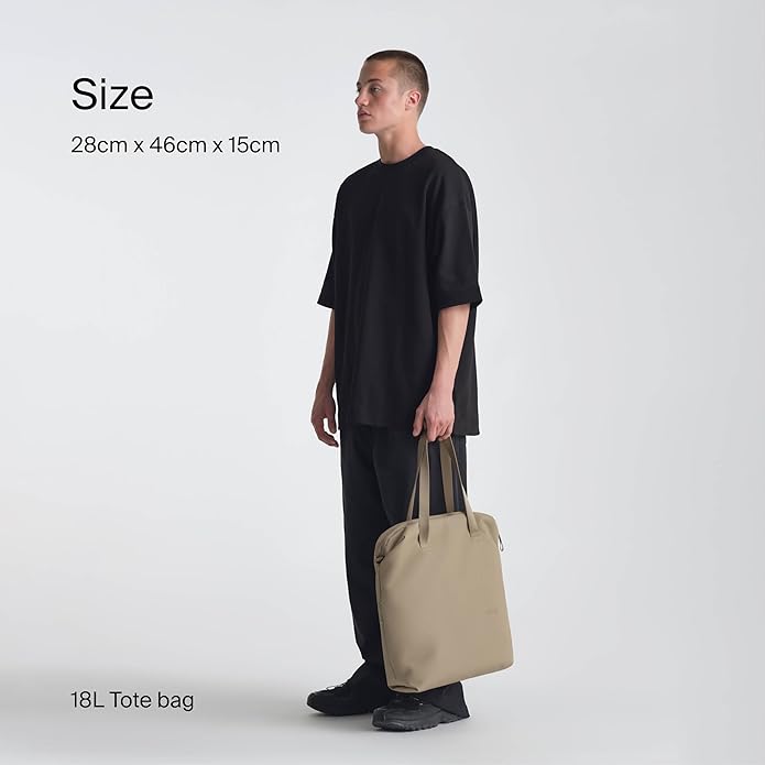 Urth Arkose 18L Utility Tote Bag - Water Resistant, Recycled, 13 Inch Laptop Tech Tote Bag with 9 Exterior & Interior Pockets