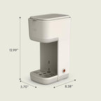 BELLA Single Serve Coffee Maker,K-Cup & Coffee Ground Compatible with Removable,Adjustable Drip Tray,Auto Shutoff & Reusable Dishwasher Safe Accessories,Brews 6oz to 14oz,1000 Watt,Oatmilk(Pack of 4)