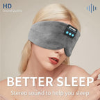 Sleep Eye Mask with Bluetooth Headphones, SYPVRY Wireless Headphones Bluetooth Silk Sleep Mask Blackout Blindfold, Bluetooth Eye Mask for Sleeping with Microphone