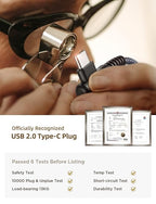 AINOPE USB A to USB Cable 3. 3FT 2-Pack for iPhone 17 16 Charger Cord 3.1A Car Carplay Cable for iPhone 17 Car Charger, Type C Charger Fast Charging for iPad Galaxy S25 S24 S23 S22 S21 S20 S10 Note 20
