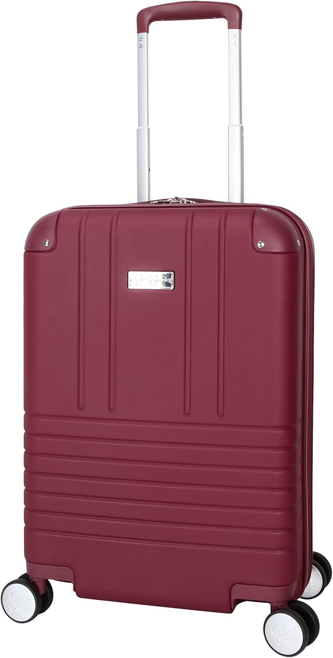 Jessica Simpson Countryside 21" Expandable 8-Wheel Spinner Carry On Luggage Suitcase, Burnt Russet