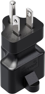 15 Amp Household AC Plug to 20 Amp T Blade Power Adapter,15 Amp to 20 Amp Plug Adapter Converter Nema 5-15P to 5-15R/5-20R Comb AC Adapter