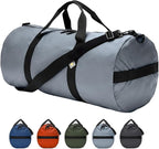 75L Hauler Duffel Bag, Heavy-Duty Gear Bag, 1050D Tuff Cloth, Diamond Ripstop, Reinforced Stitching - Grey (14" x 30")