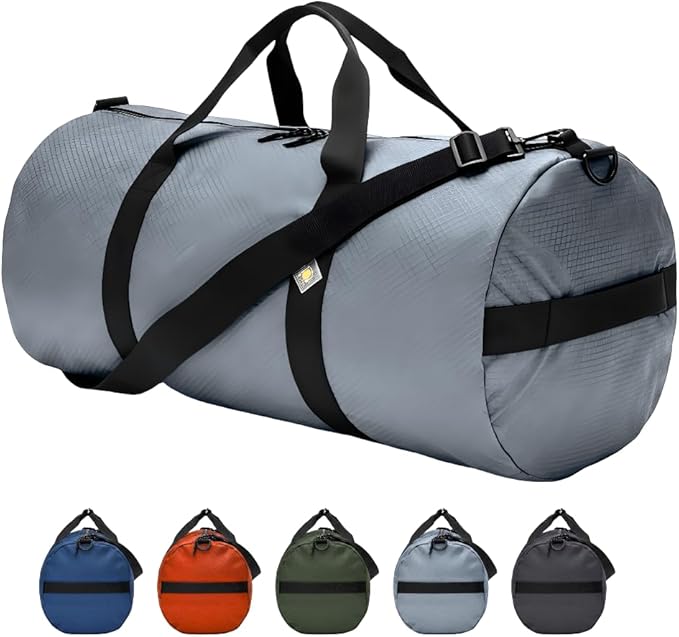 75L Hauler Duffel Bag, Heavy-Duty Gear Bag, 1050D Tuff Cloth, Diamond Ripstop, Reinforced Stitching - Grey (14" x 30")