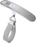 QUMOX High Precision Digital Travel Scale for Suitcase Luggage Weight 110lb 50KG Capacity Silver