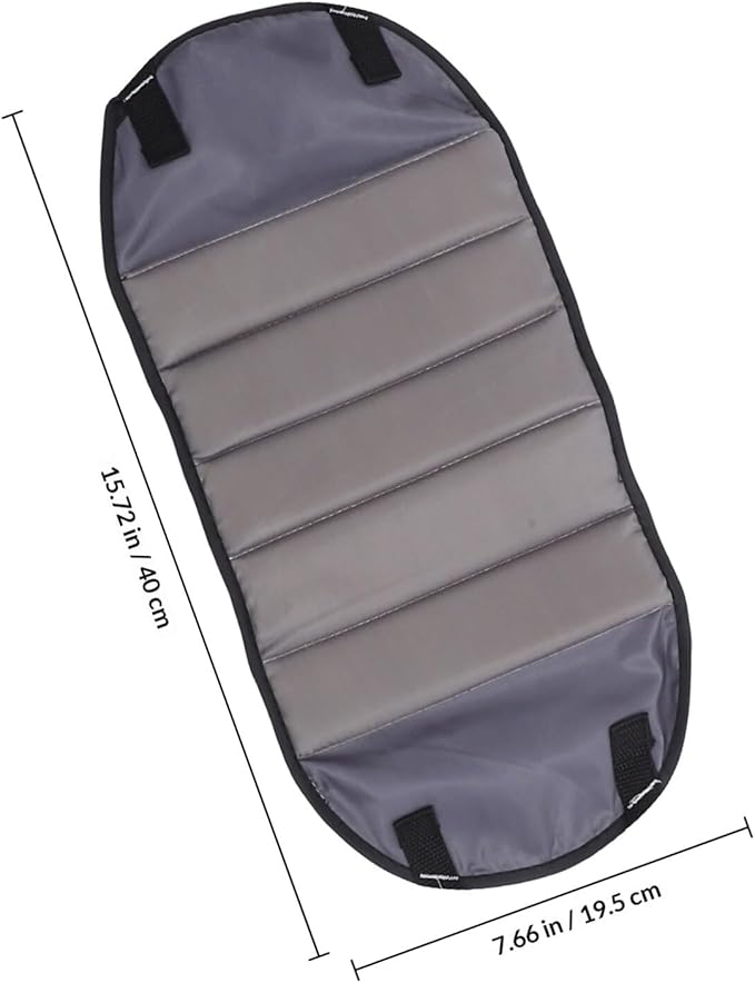 Portable Foot Hammock Travel Foot Rest for Airplane Under Desk Office Use, Breathable Plush Deep Gray Footrest for Long Flights and Travel