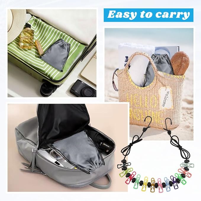 Magnetic Retractable Clothes Line for Cabin, Rubber Coated Non-Scratch Strong Magnets, Ship Approved Clothesline for Cruise Ship Essentials for Camper Hotel Room