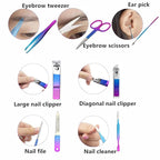 Manicure Set Nail Clipper Set Women Men Travel Manicure Kit Nail Clipper Kit Personal Care Tools with Case Fingernail Clippers Manicure Pedicure Tools Grooming Kit Gifts for Women Men Teens Family