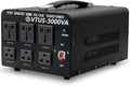 Cantonape Voltage Transformer Converter 3000 Watt Step Up/Down Convert from 110-120 Volt to 220-240 Volt and from 220-240 Volt to 110-120 Volt with 3 US Outlets, 3 Universal Outlets