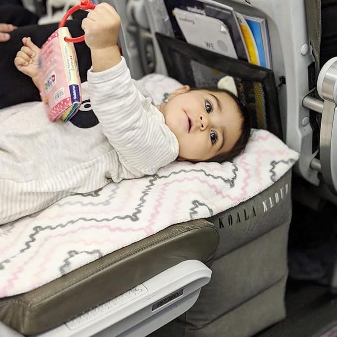 Travel Foot Rest - 2-Pack | Inflatable Foot Rest Pillow, Airplane Footrest for Flights, Car Seat Foot Rest, Airplane Bed for Toddler Airplane Travel Essentials Kids Travel Accessories