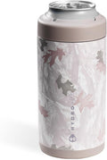 HydroJug Standard Can Cooler - 2-in-1 Insulated Can Cooler Cup - Stainless Steel Can Holder with Non-Slip Rubber Base - Screw-Top Lid - Dishwasher Safe - 16oz, Camo