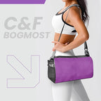 C&F BOGMOST Small Travel Duffel Bag Foldable Waterproof Gym Bag for Gym Beach Swim Bag Men Women Duffle Bag Lightweight Oxford Cloth Sports Bag -Purple