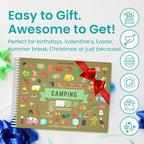 Camping 500+ Kids Sticker Book by Cupkin Fun Toddler Travel Activity Coloring and Sticker Book, Road Trip Essentials, 12 Coloring Pages + 12 Side by Side Scenes for Ages 2–8 Years