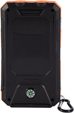 SUNGOOYUE 10000mAh Bank Kit, Portable Outdoor Fast Charger with Dual USB Ports, IP6, for Camping Travel Hiking (Black Orange)