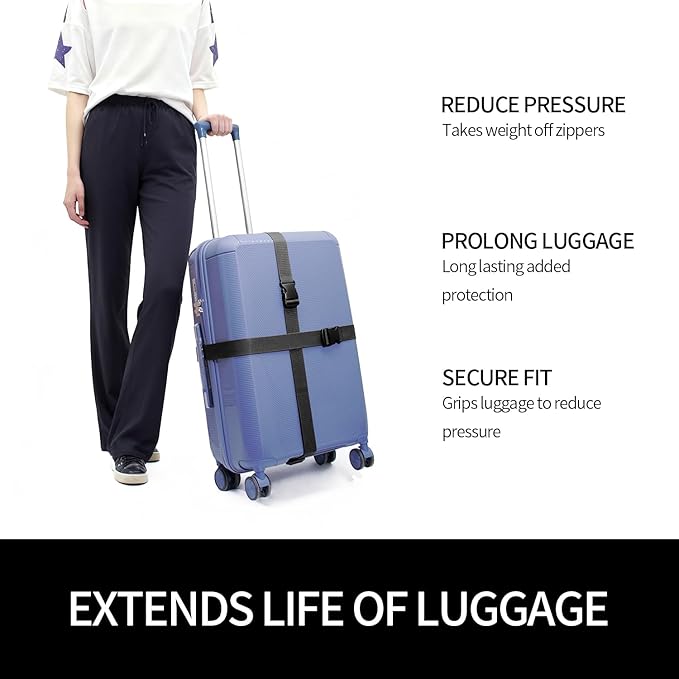 Luggage Straps 2-80Black