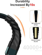 CyvenSmart (2 Pack) Long iPhone Charger 10ft for [MFi Certified], 10 Foot Lightning Cable Fast Charging Cord 10 Feet for iPhone 12/12 Pro/11/11 Pro/11 Pro Max/XS/XS Max/XR/X/8/8 Plus/7/7 Plus/6 Olive