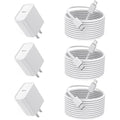 10FT iPhone Fast Charger,[Apple MFi Certified] 3Pack USB C Charger Block with 10 Foot Long Type C to Lightning Cable Cord Adapter Block Compatible with iPhone 14 Pro Max/14 Plus/13/12Mini/11/XS/X/iPad