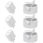 10FT iPhone Fast Charger,[Apple MFi Certified] 3Pack USB C Charger Block with 10 Foot Long Type C to Lightning Cable Cord Adapter Block Compatible with iPhone 14 Pro Max/14 Plus/13/12Mini/11/XS/X/iPad