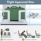Taygeer Travel Backpack for Women Men, 40L Airline Approved Carry On Backpack with 17.3 inch Laptop Compartment, TSA Friendly Daypack, Backpack for Business Hiking Travel, Peridot Green